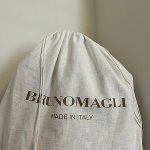Bruno Magli White Dust Bag with Logo